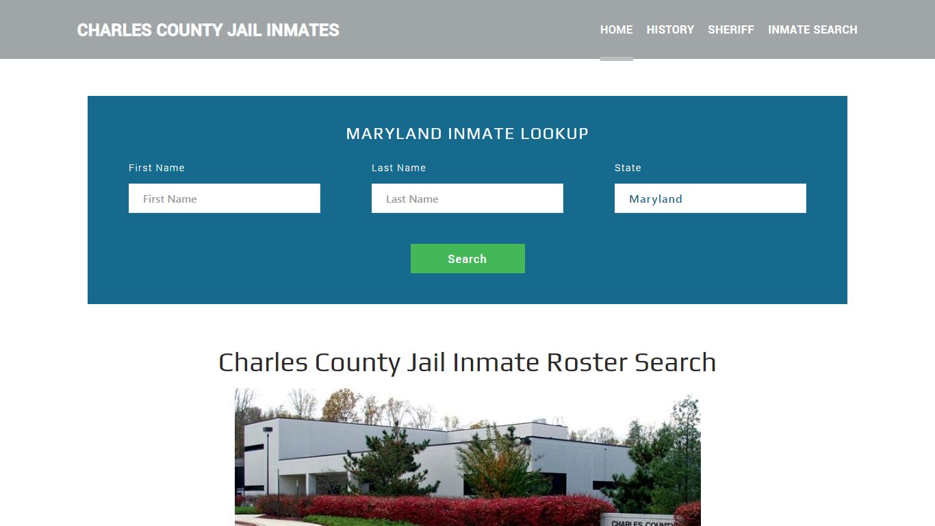 Charles County Jail Inmate Roster Lookup, La Plata, MD